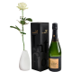 Weiße Rose und Champagner Devau