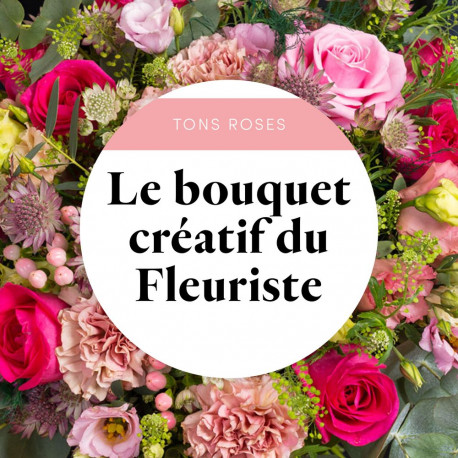 Bouquet du fleuriste rose