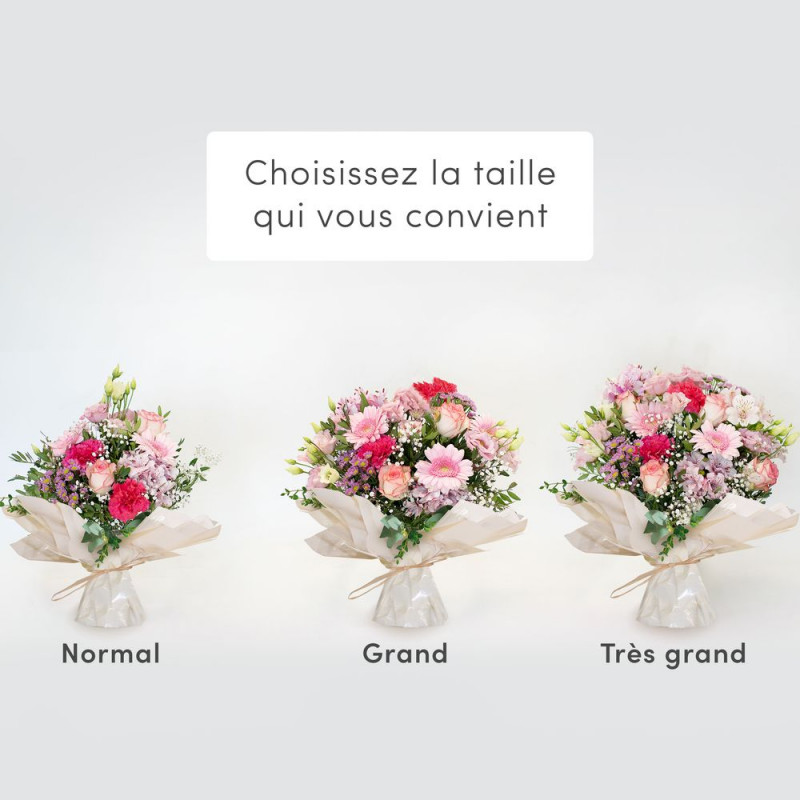 Rosalie & Bulle d'eau Qualité garantie Bouquet réalisé par un artisan fleuriste