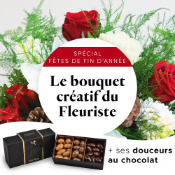 Bouquet créatif du fleuriste - spécial Fêtes de fin d'année